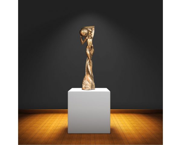 Rudolf Sokolovski Atomica Original Bronze Sculpture 28 inches