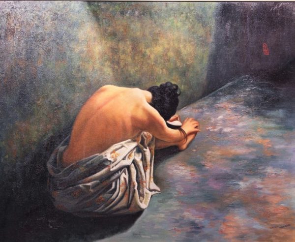 Cecilia Aisian-Gioro-That Summer Regret-Original Oil Painting 34x40