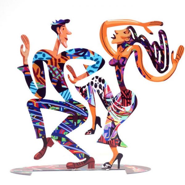 David Gerstein Signed Sculpture Dancers New large 14x16 Inches
