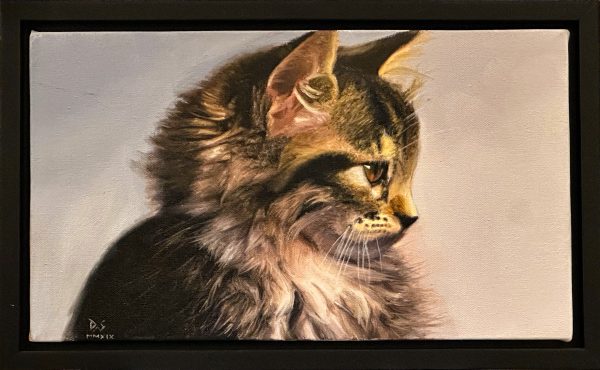 Contemporary Art. Title: Regal, Oil on Canvas, 8 x 14 in by Canadian artist David Shepherd.