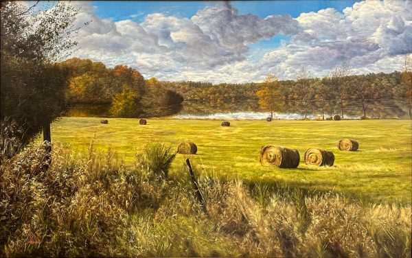 Contemporary Art. Title: Thanksgiving, Oil on Canvas, 38 x 58 in by Canadian artist David Shepherd.