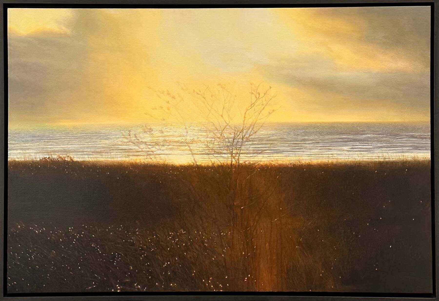 Contemporary art. Title: Autumn Day, Oil on Canvas-27x40 in by Canadian artist Paul Chizik.