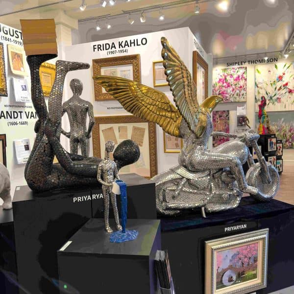 Contemporary Sculptor. Title: Show Off, Eagle Sculpture, Vancouver Fine Art Gallery