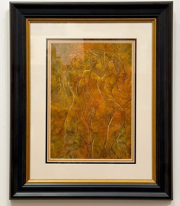 Contemporary Art. Title: The Tango Series Ⅰ, Oil on Paper, 12 x 9 in by Canadian artist Valeri Sokolovski. Vancouver Fine Art Gallery