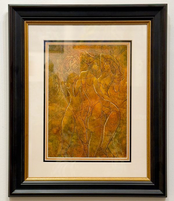 Contemporary Art. Title: The Tango Series Ⅰ, Oil on Paper, 12 x 9 in by Canadian artist Valeri Sokolovski. Vancouver Fine Art Gallery