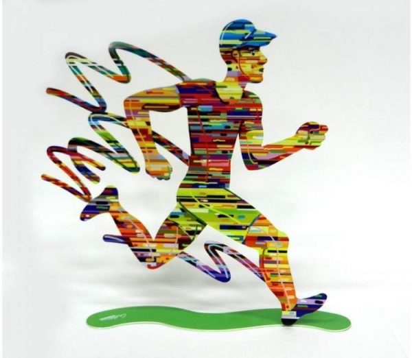 David Gerstein Jog Man Sculpture