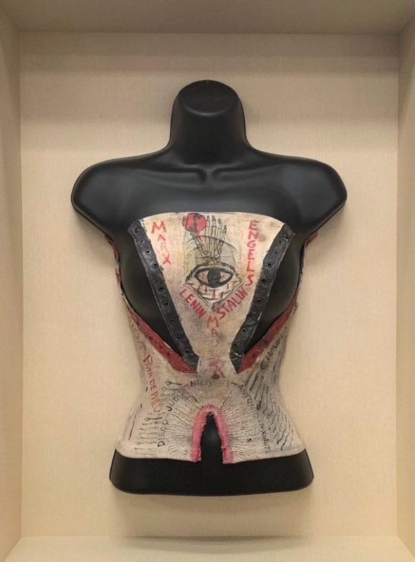 Frida Kahlo-Original Corset-Painted both sides- Live Size