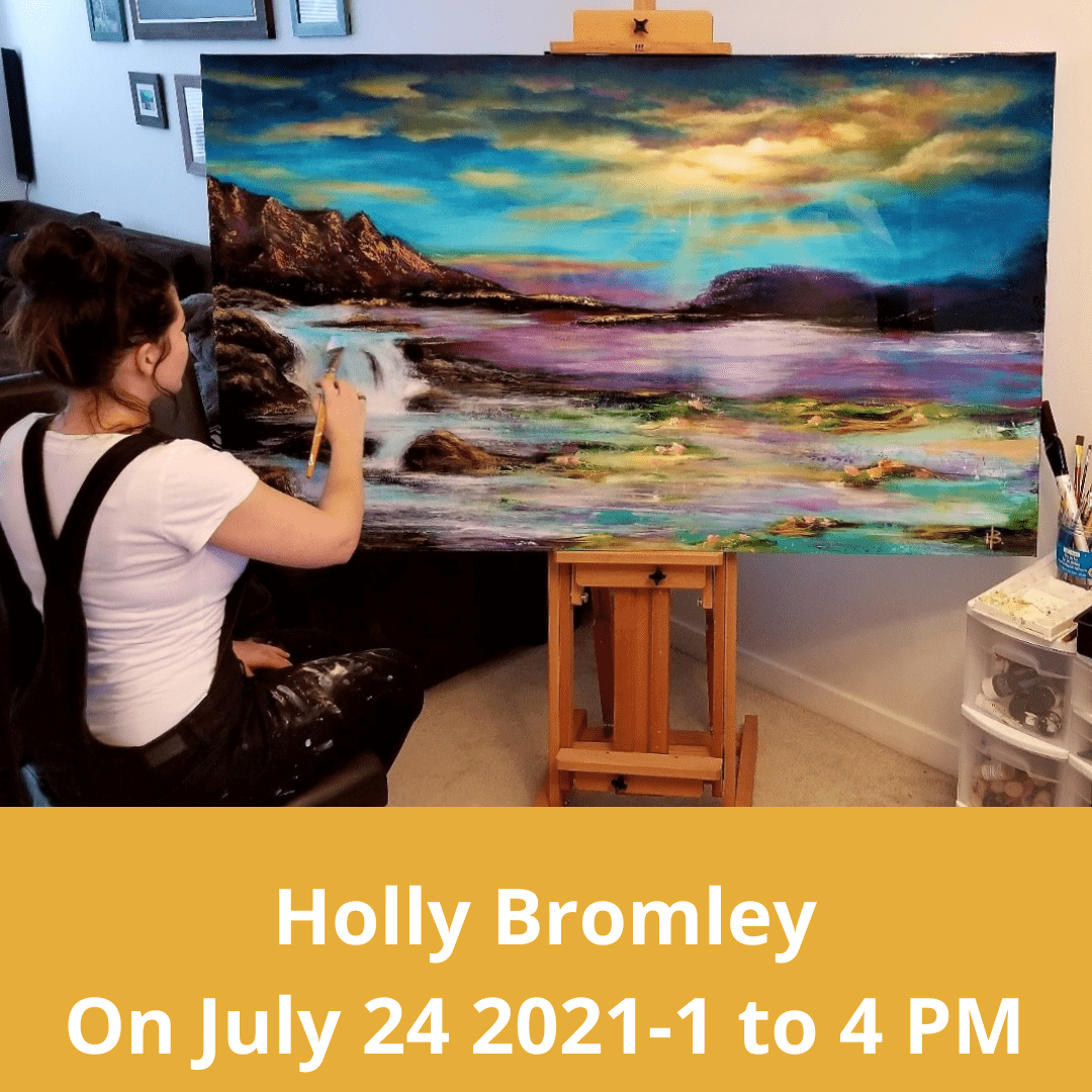 Vancouver artist Holly Bromley Live Painting