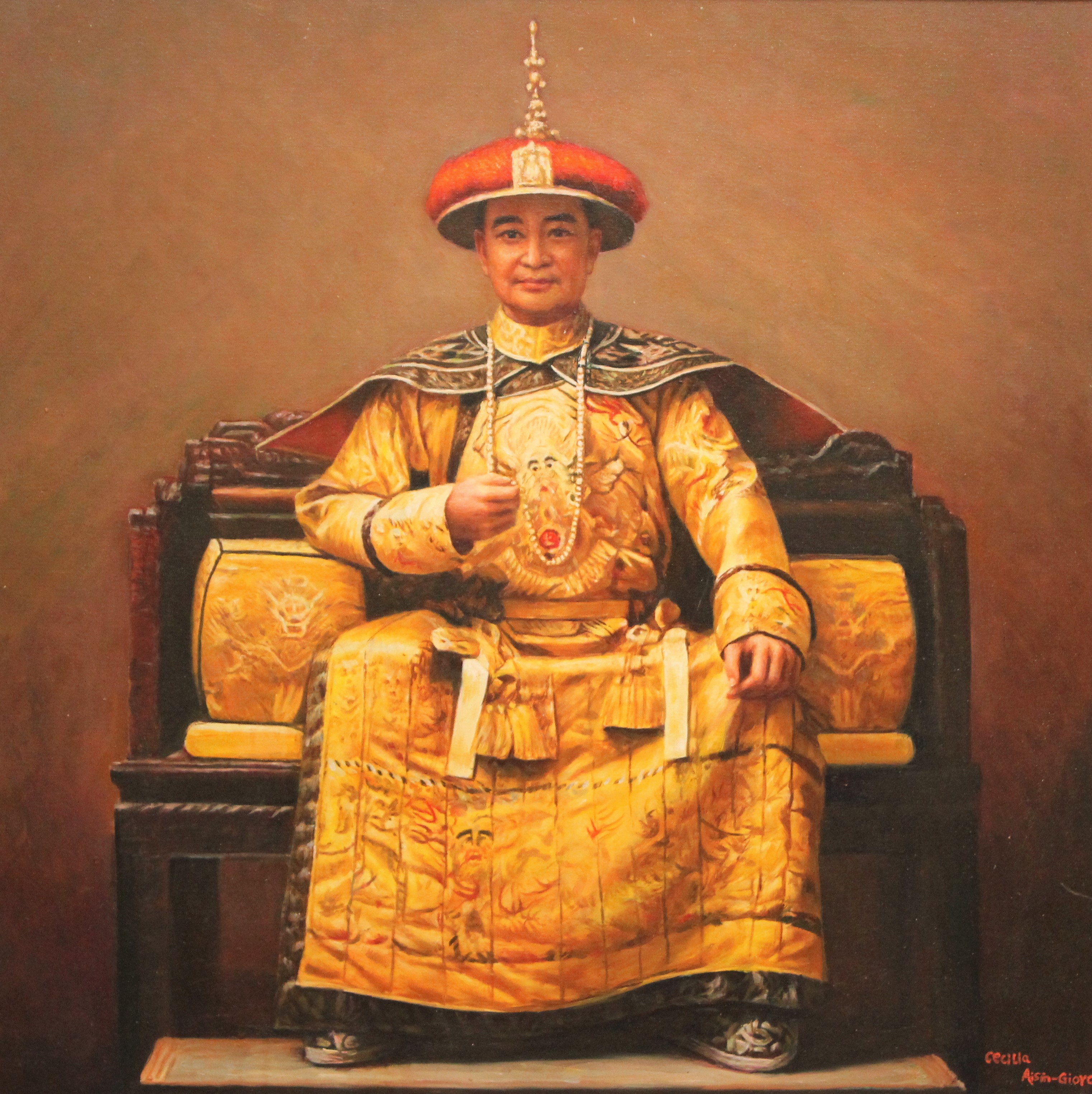 Cecilia Aisian-Gioro - Emperor-Original Oil Painting - 32x32