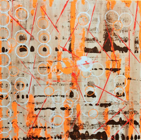 G Kim Hinkson - Connectivity Abstract Acrylic Painting 36x36