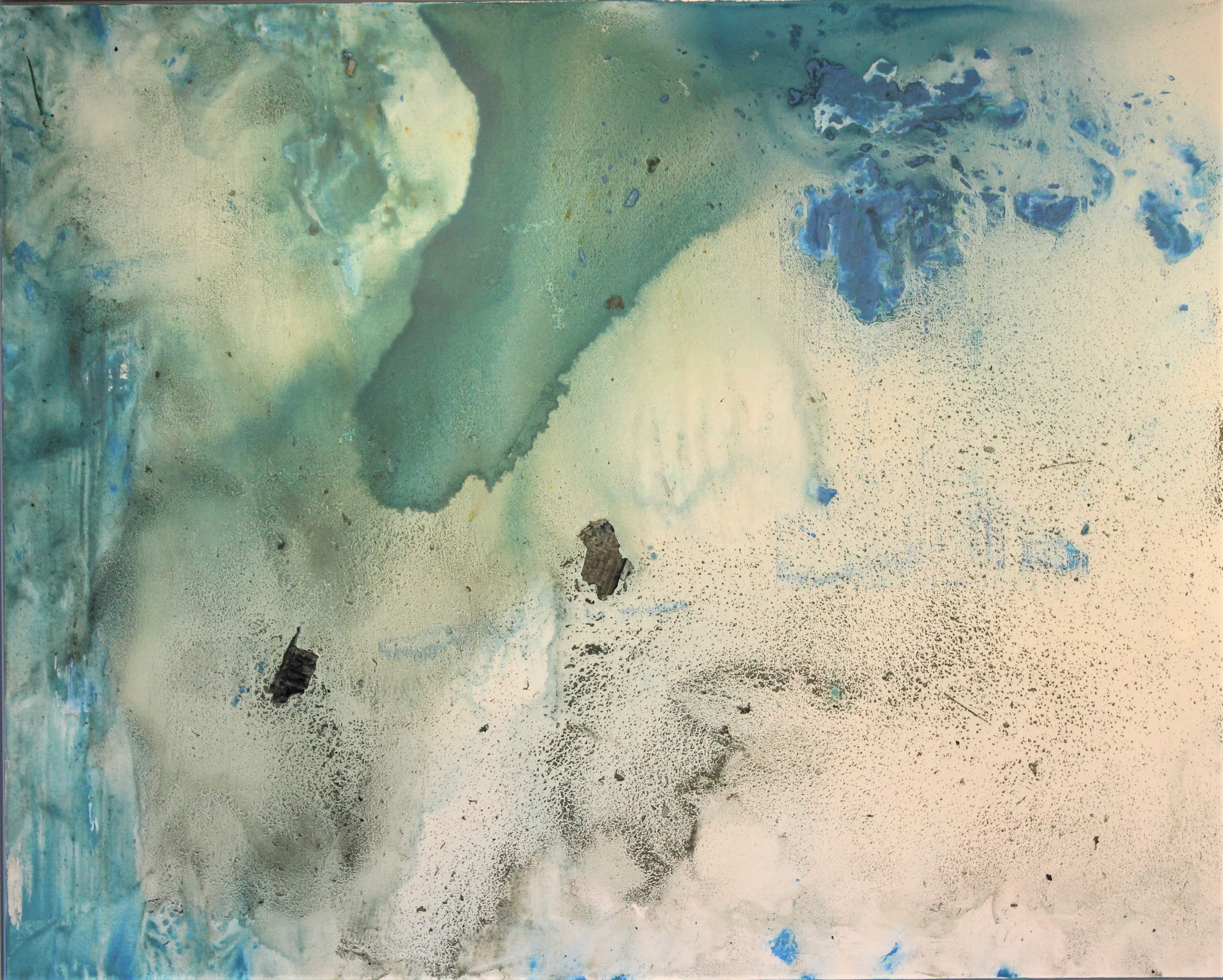 G Kim Hinkson - Ocean Alive Abstract Acrylic Painting 48x60
