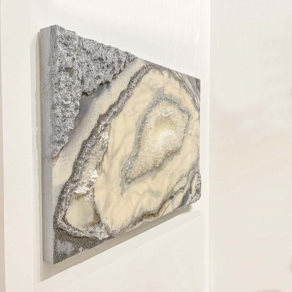 Holly Bromley-A Silver Lining-Resin on Wood 24x36 in-Sideview