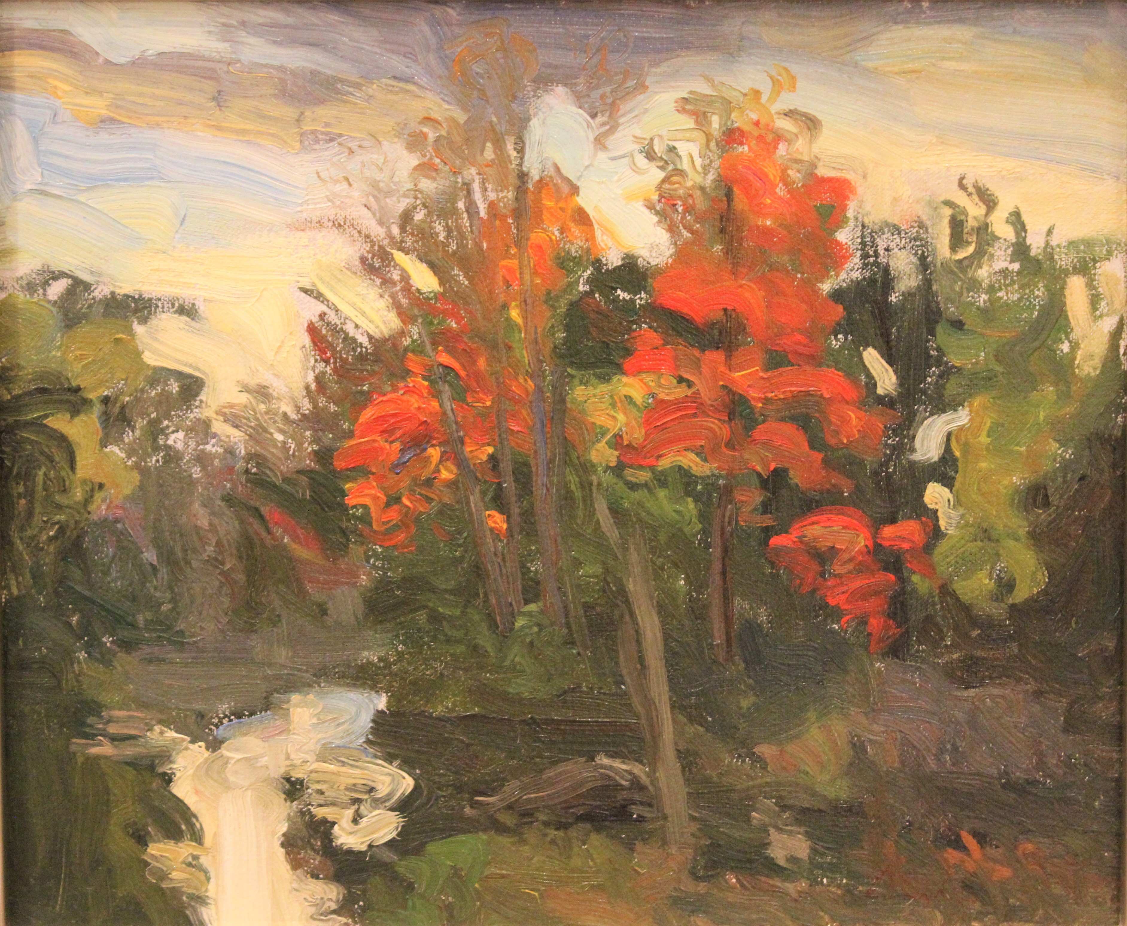 Paul Chizik Red Ontario Original Oil Painting 10x12