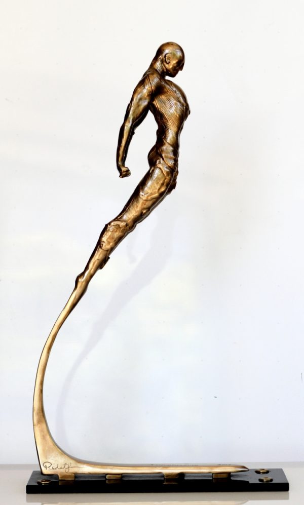 Contemporary Sculpture. Title: Supernova, Bronze, 21"by Canadian artist Rudolf Sokolovski.