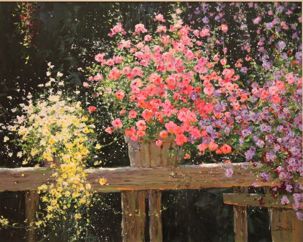 Uncle Zeng My Garden Original Oil Painting 24x30