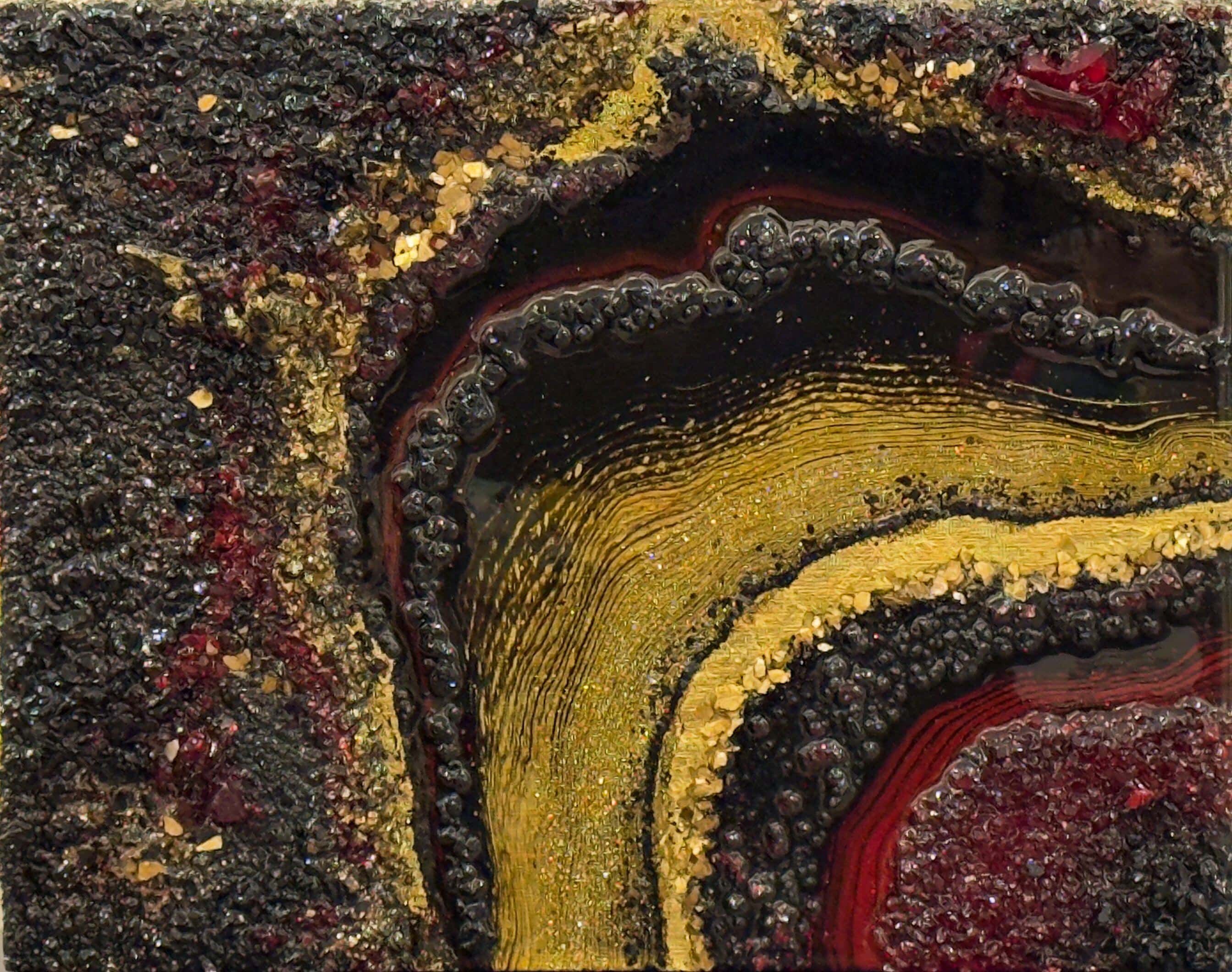 Holly Bromley -Crimson Tide Original Mixed Media 11x14