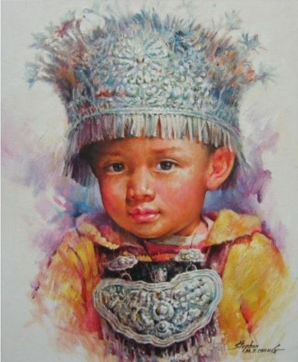 Stephen Cheng-My name is ming min-Original Acrylic Painting 24x20