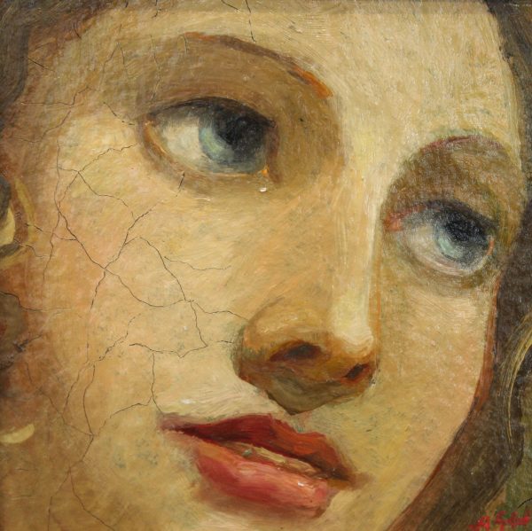 Alexander Sheversky-Face I Original Oil-6x6