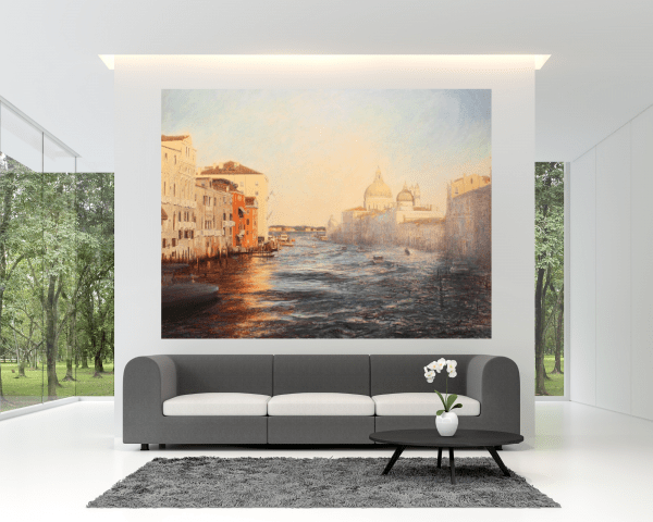 Venice painting. Title: Grand Canal, Original Oil 54x72 by Canadian artist Paul Chizik.