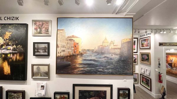 Paul Chizik-Grand Canal-Oil on Canvas-54x72 in Exhibition