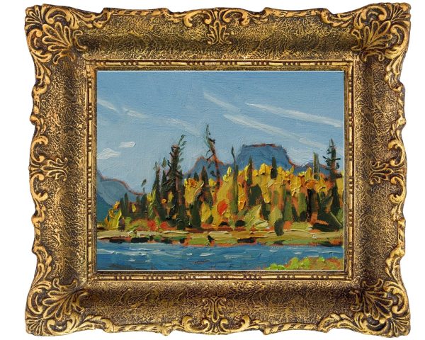 Pilot Peak From Vermillion Lake Oil Painting 5x7 Dennis Brown