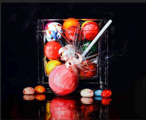 Alexander Sheversky- Pink Lollipop-Original Oil 40x48