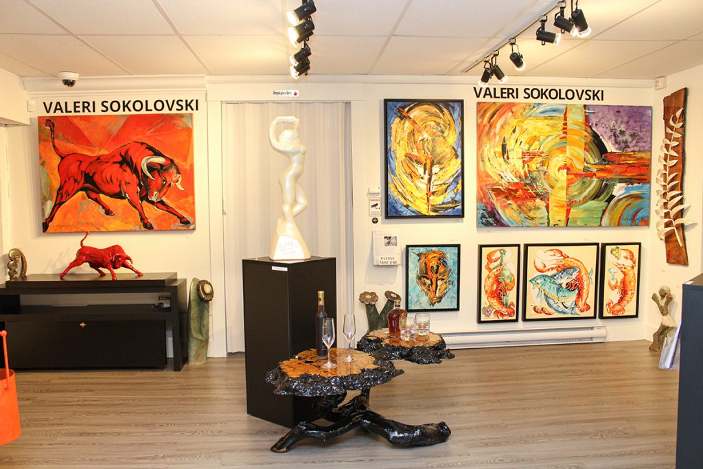 Contemporary Canadian Painter & Sculptor Valeri Sokolovsk Exhibition Vancouver Fine Art Gallery