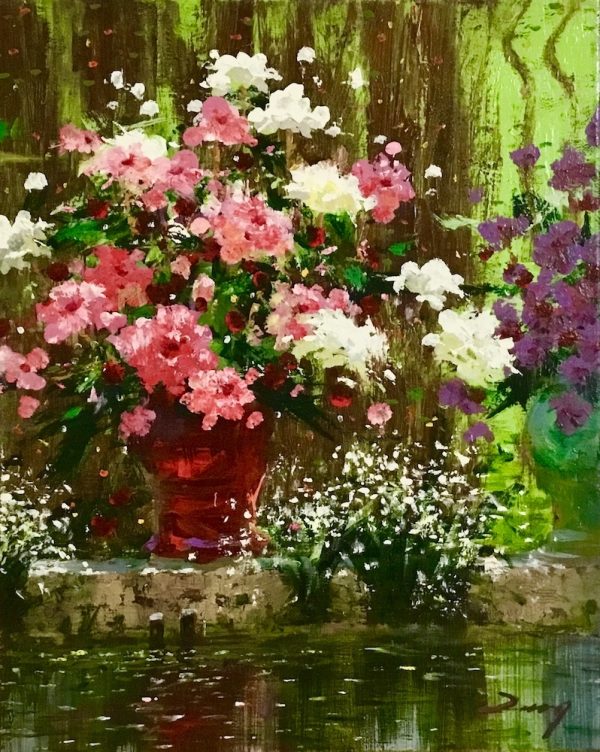 Uncle Zeng_Flower by the Water_Original Oil_20x16