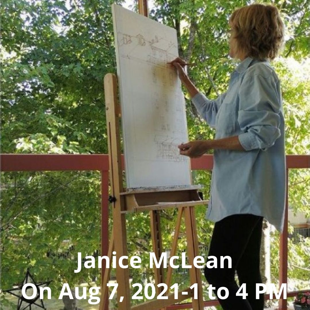 Janice McLean Live Painting.