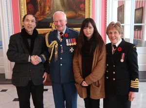 Olivia Zeng & her father Uncle Zeng invited by the Royal Canadian Legion