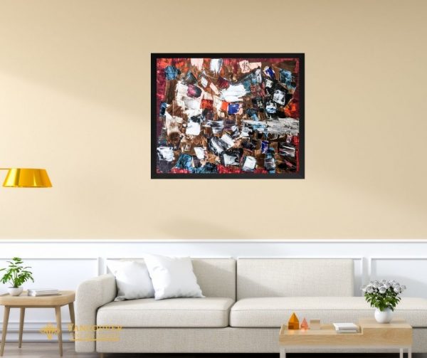 Abstract Art. Title: A Wedding Party by Contemporary Canadian Artist David Hovan.