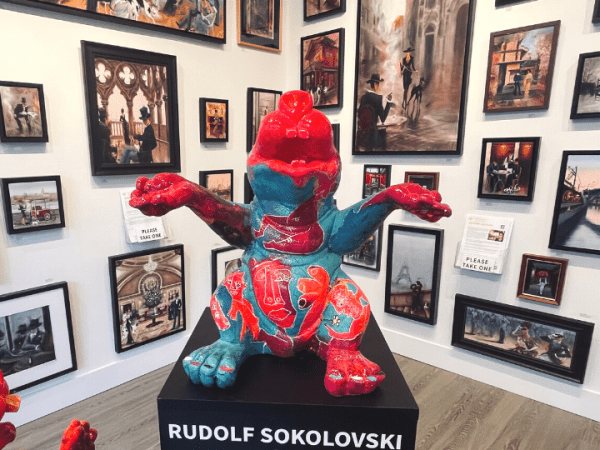 Contemporary Sculpture. Title: Life is Colourful 1 by Contemporary Canadian artist Rudolf Sokolovski.