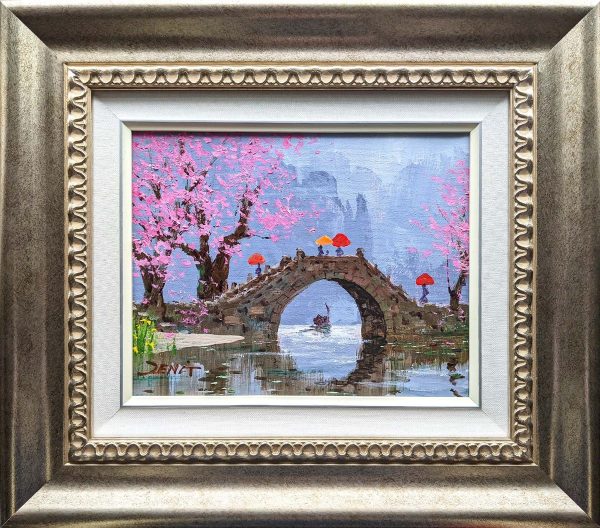 Contemporary art. Title: Little Bridge, Oil, 8x10 in by Contemporary Canadian Artist Uncle Zeng.