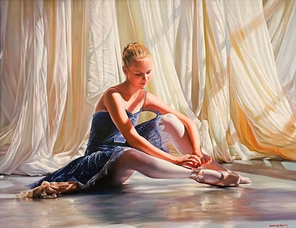 Contemporary Art. Title: Sunny Morning Ⅱ, Oil on canvas, 28x36 in by Canadian artist Alexander Sheversky.