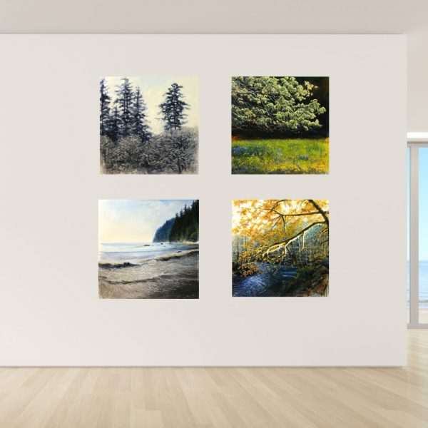 Contemporary art. Title: 4 Seasons by Canadian Artist Janice McLean.