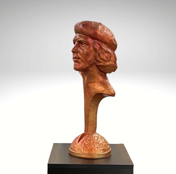 Contemporary Sculpture. Title: Che Guevara, Hydrostone, 26 inches by Canadian artist Rudolf Sokolovski.