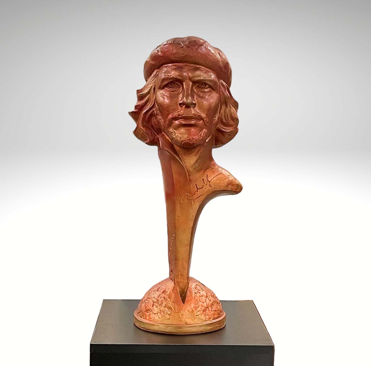 Contemporary Sculpture. Title: Che Guevara, Hydrostone, 26 inches by Canadian artist Rudolf Sokolovski.