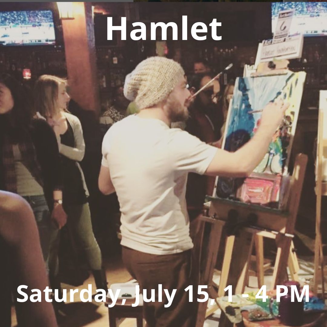 Hamlet-Live Painting at Vancouver Fine Art Gallery.