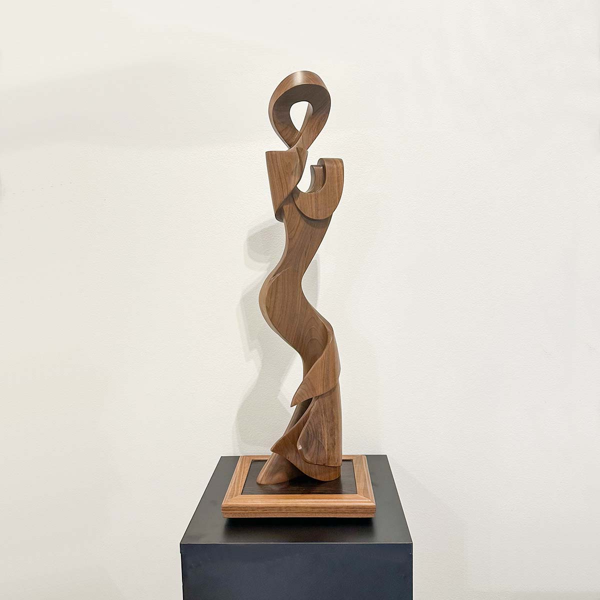 Contemporary Sculpture. Title: Flamenco, Black Walnut, 30 x 7 x 6 by Canadian sculptor Serge Mozhnevsky.