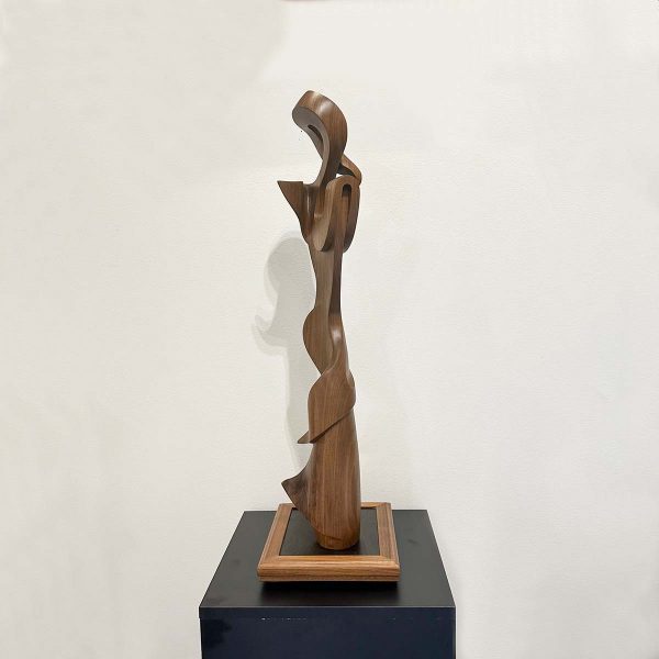 Contemporary Sculpture. Title: Flamenco, Black Walnut, 30 x 7 x 6 by Canadian sculptor Serge Mozhnevsky.