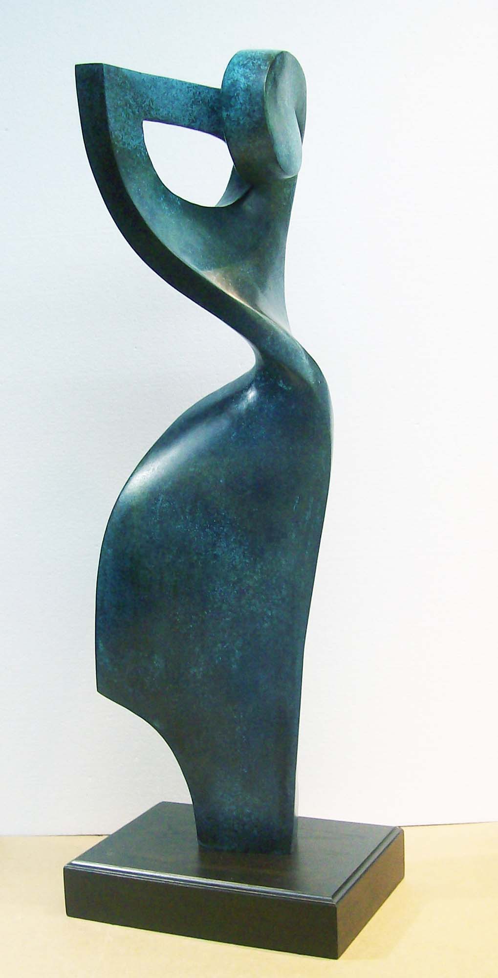 Contemporary Sculpture. Title: In Love with the Wind, Bronze, 30½ x 9 x 7 in by Canadian sculptor Serge Mozhnevsky.