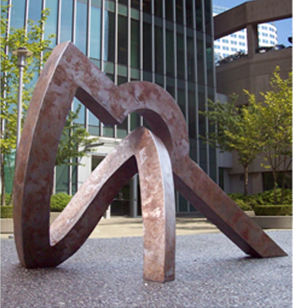 Contemporary Sculpture. Title: Sunrise, Steel, 24x43x19 in by Canadian sculptor Serge Mozhnevsky.