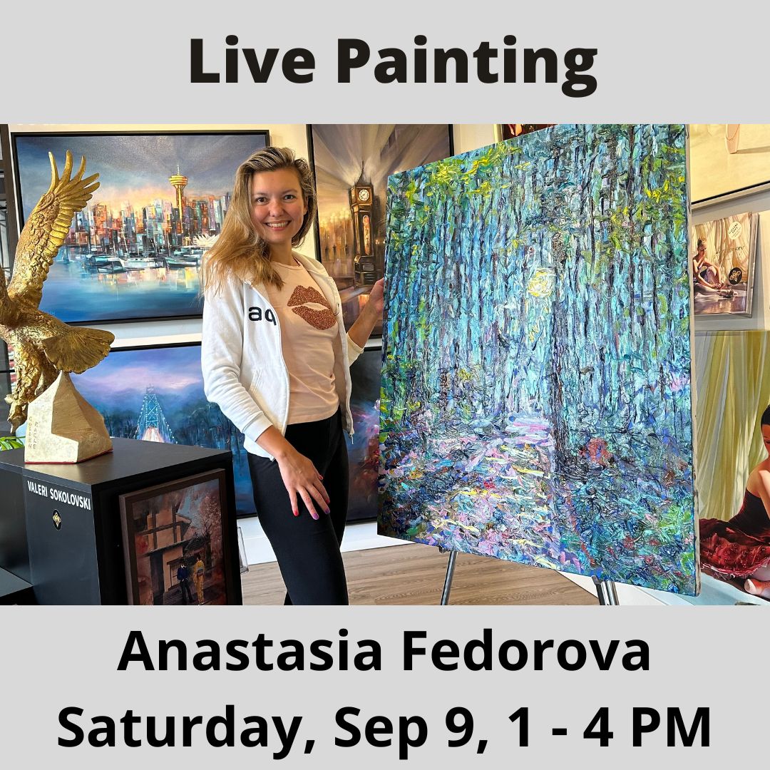 Artist Anastasia Fedorova Live Painting-Sep 9- 2023