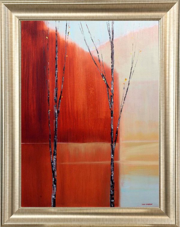 Contemporary art. Title: Autumn Glory, Oil on Canvas, 31.5x24 in by Canadian artist Katherine van Kampen.