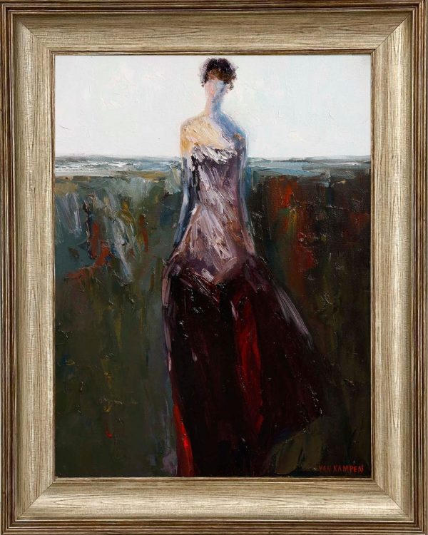 Contemporary art. Title: Confident Elegance, Oil on Canvas-24x18 in by Canadian artist Katherine van Kampen.
