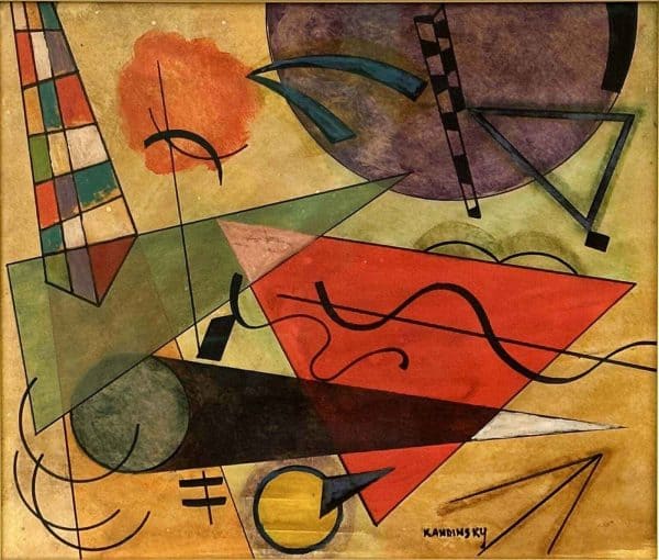 Old Masters work. Title: Untitled, 14 x 16.5 in, Watercolor, Gouache on Paper by Wassily Kandinsky.