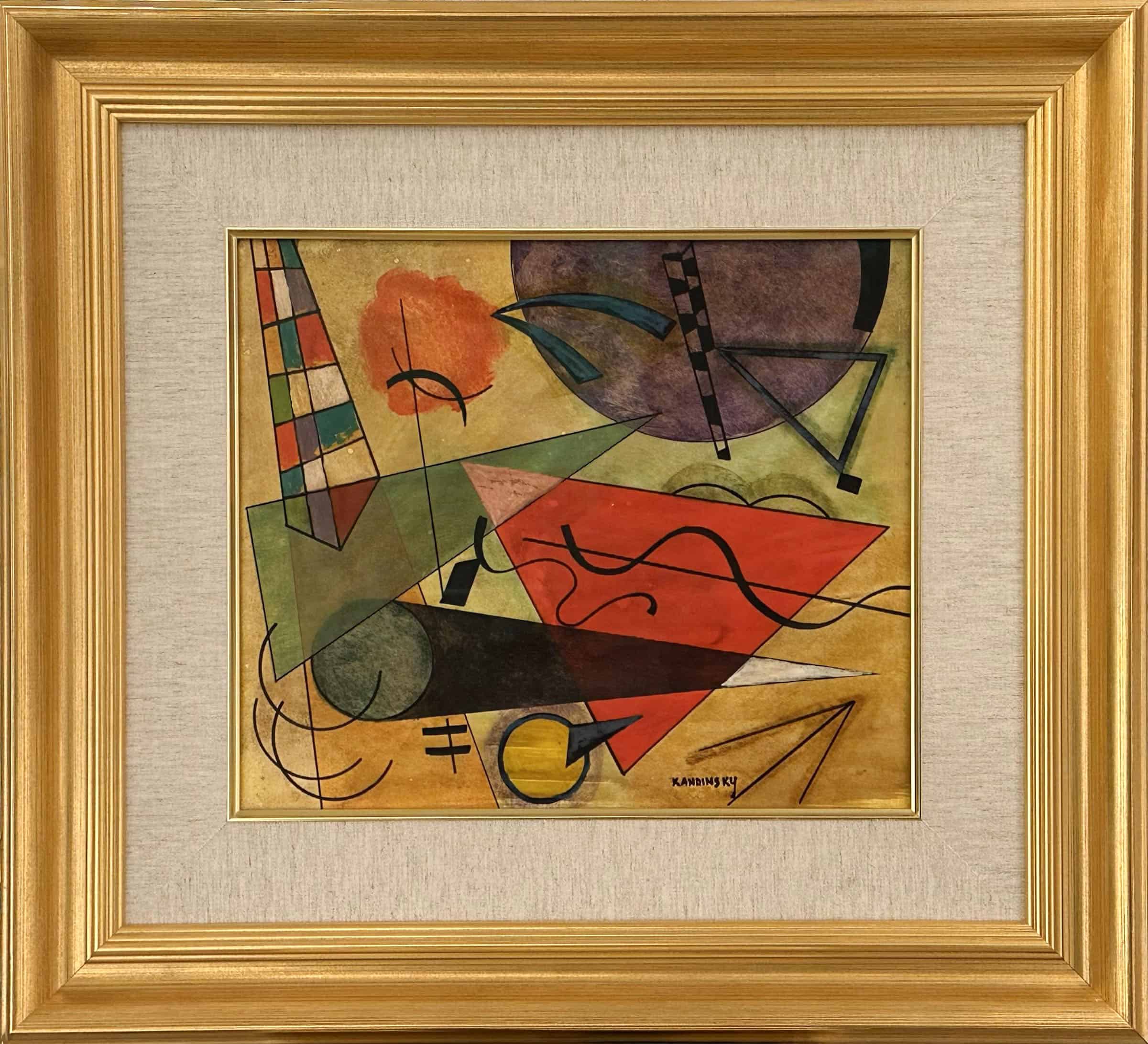 Old Masters work. Title: Untitled, 14 x 16.5 in, Watercolor, Gouache on Paper by Wassily Kandinsky.