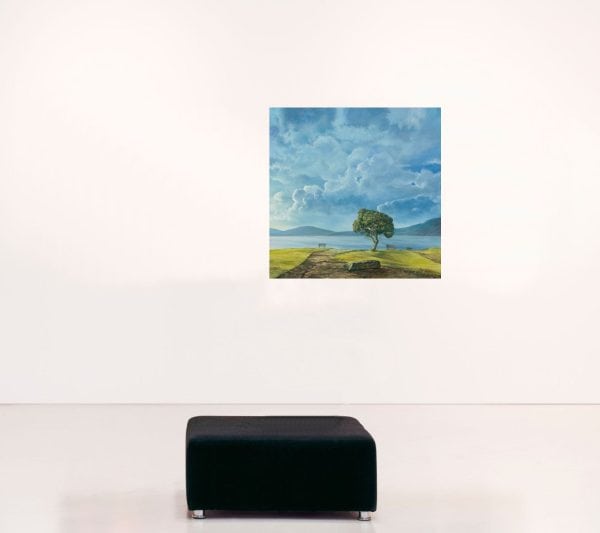 Contemporary Landscape Art. Title: Serenity, Installation view by Canadian Artist Ananda Dhama.