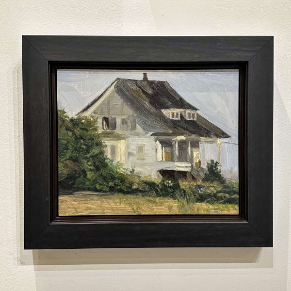 Contemporary art. Title: Abandoned House, Oil on Wood, 9 x 11 in by Canadian artist Paul Chizik.