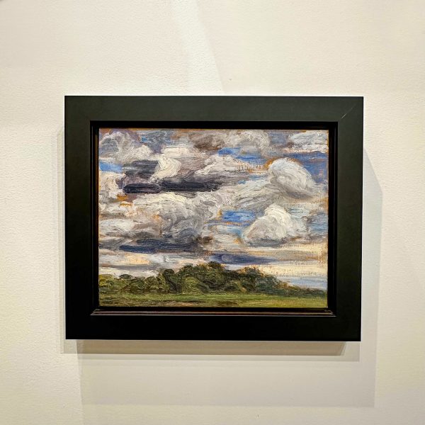 Contemporary art. Title: Westerly Clouds Iona, Oil on Canvas, 11 x 14 in by Canadian artist Paul Chizik.